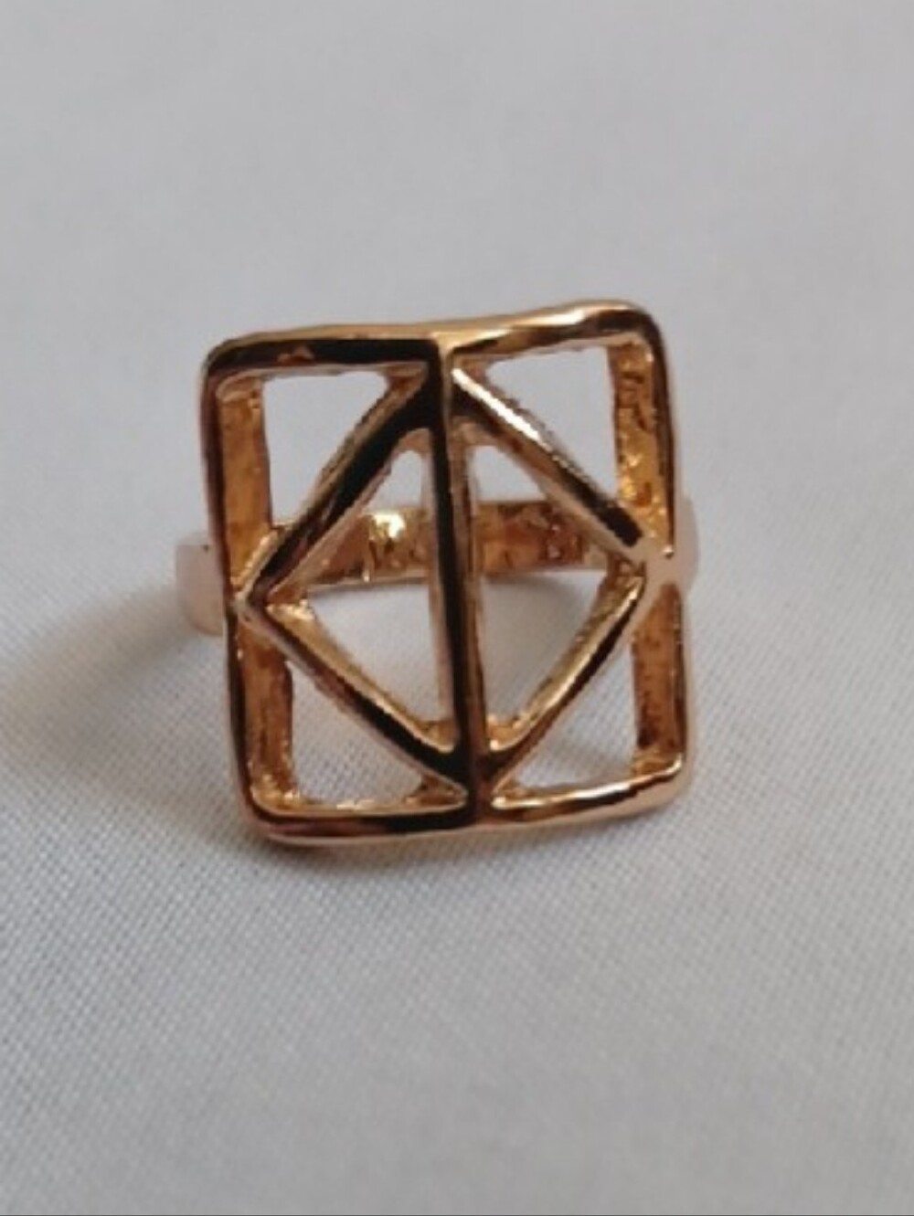 4/$30 Gold Geometric Ring - Pinky Finger